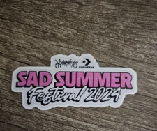 Sad Summer Festival 2024 Vinyl 3" Die Cut Sticker