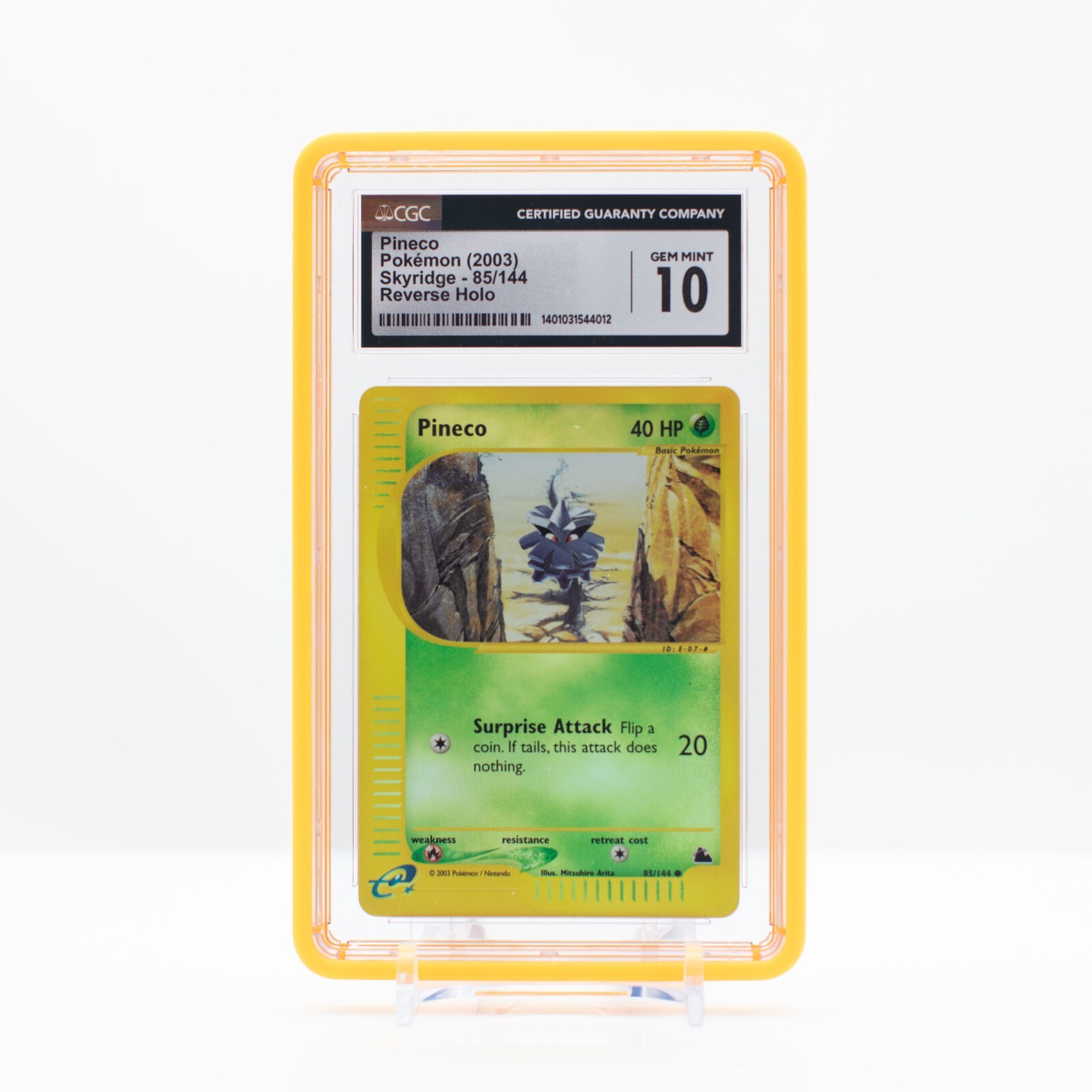 Pokemon Pineco #85 Reverse Holo Skyridge 2003 - CGC 10 Gem Mint
