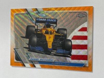2021 Topps Chrome Formula 1 Formel 1 Orange Refractor Daniel Ricciardo 23/25