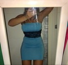 hot Light Blue mini dress uk 8