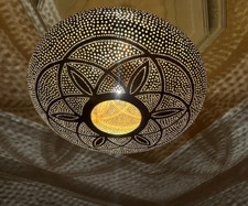 LAMP LANTERN HANDMADE MOROCCAN BRONZE