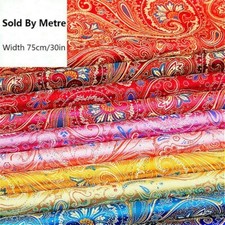 75cm Breit Paisley Stoff Vintage Blumendruck Tuch Vorhang Basteln von Meter