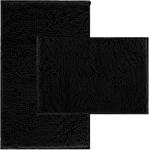 Bathroom Rugs Set 2 Piece Thick Chenille Bath Mats,Soft Quick Dry Bathroom Mats