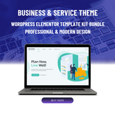 Paquete de kit de plantillas Premium WordPress Elementor | Tema de negocios y servicios