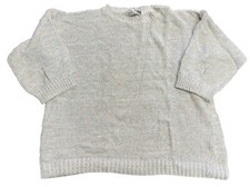 Vintage Ricki Women  s Knit Sweater Large Pastel Sparkles