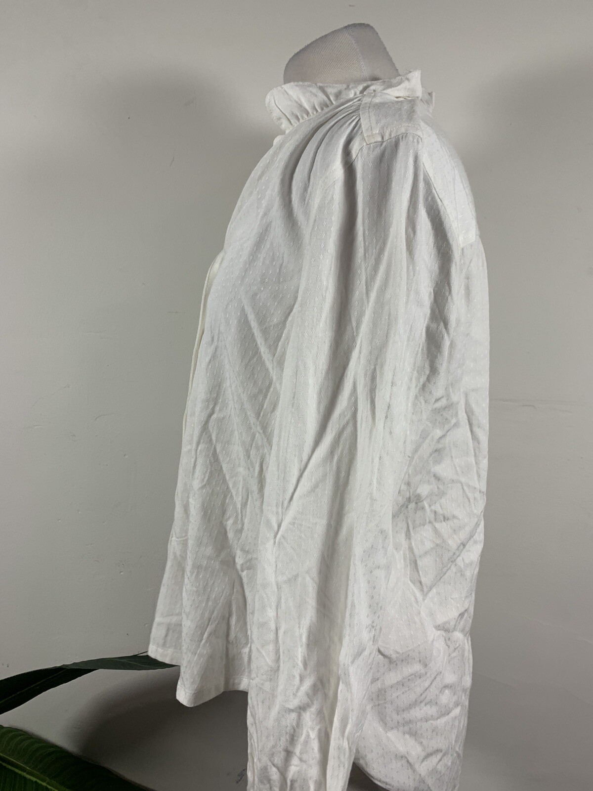 AYR WOMENS WHITE LONG SLEEVE BLOUSE, Size M image 3