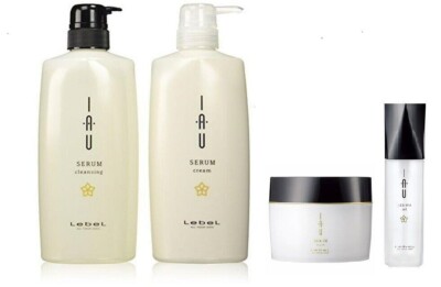 Lebel IAU Serum Cleansing 600ml & Cream 600ml & Mask 170 g & Oil 100 ml