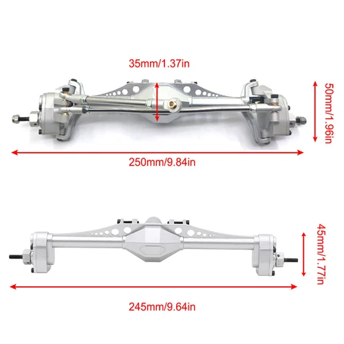Metal Complete Front Rear Portal Housing Axle For 1/10 RC Car Axial Capra 1.9UTB - Picture 5 of 31
