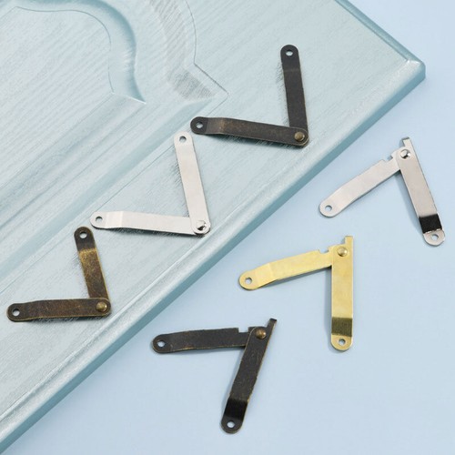 2PCS Lid Support Hinges Stay Wooden Furniture Jewelry Box Corner Butt Hinge Tool - Picture 6 of 22