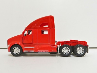 1/68th Red Kenworth T700 Tractor - Pullback Action - Opening Doors