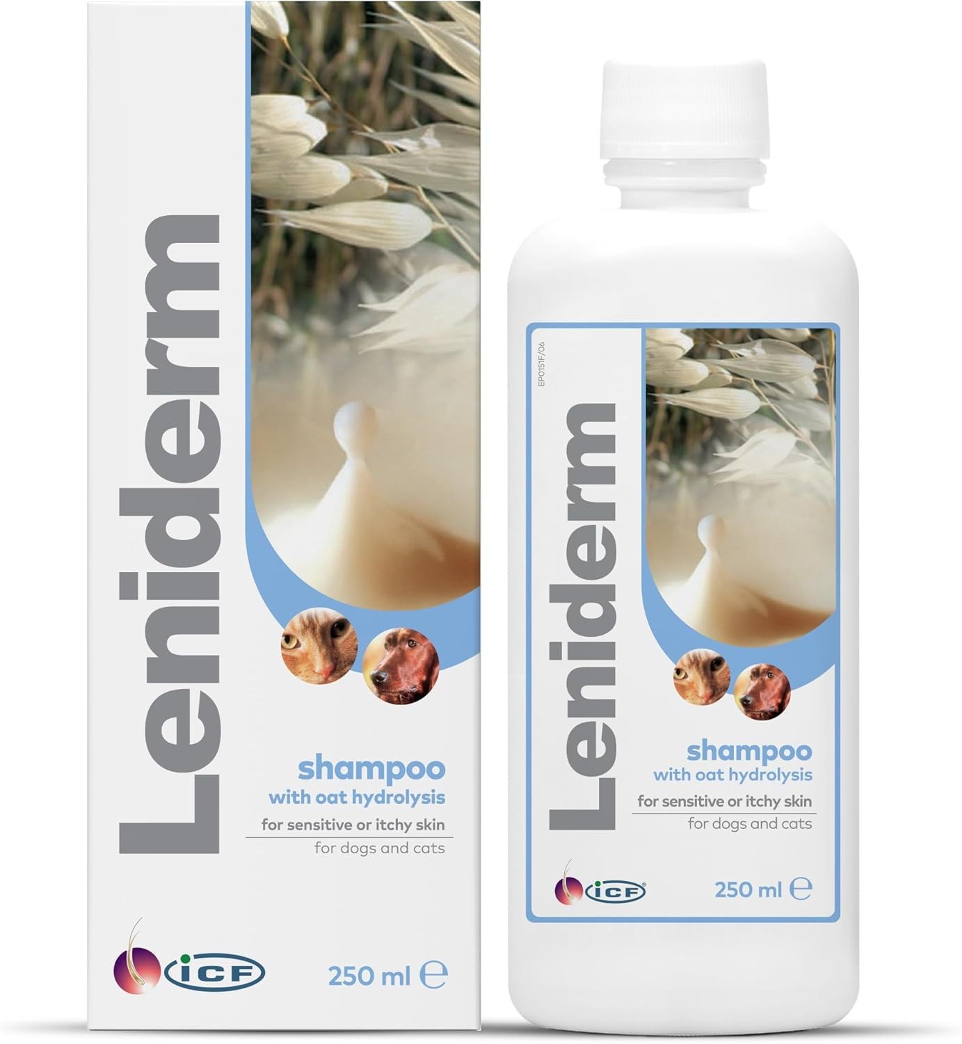 Leniderm Shampoo 250ml ICF per Cani/Gatti | Efficace Contro Prurito