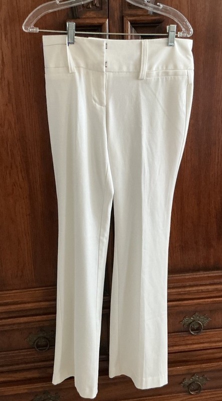 Stoosh Wide Flare Leg White Wide Leg Pants Trousers Size Juniors 5 Y2k