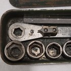 Vtg Hinsdale 1/2" 6pt Socket Set w/ Extension Case 1/2" to 7/8"  No. 12 RARE — photo 4