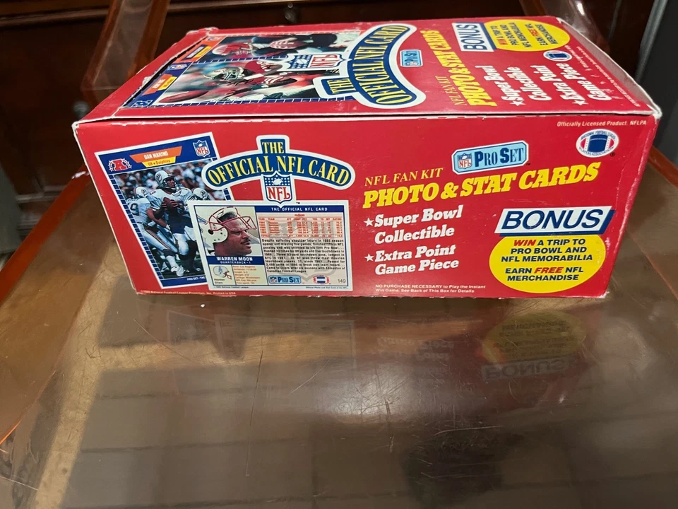 Juego de cartas de fútbol americano profesional de la NFL serie 1 1989 paquetes de 36 tarjetas coleccionables Foto 2 de 4