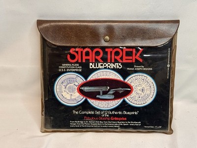 Star Trek U.S.S. ENTERPRISE Original Series Authentic 12 Blueprints Complete Set
