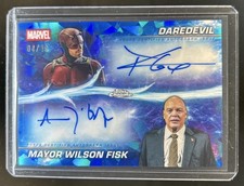 2025 Topps Chrome Marvel Sapphire Charlie Cox Daredevil D'Onofrio Auto #/10