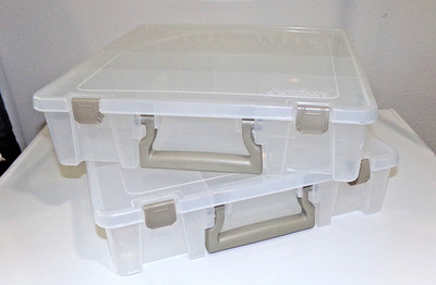 2 ARTBIN Super Satchel Plastic Storage Organizer 6 FIXED Divided Compartment