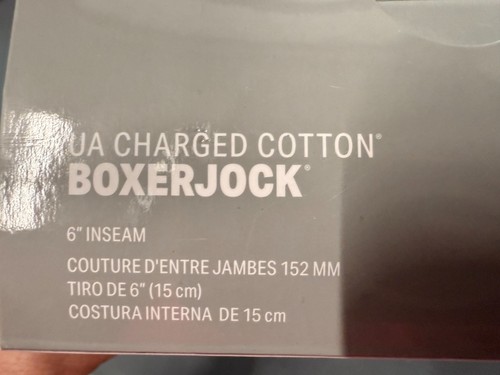 AUTHENTIC 3-Pack Under Armour Black XL Charged Cotton 6" Boxer Jock Briefs - Picture 4 of 12