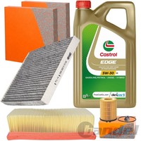 Filterset INSPEKTIONSPAKET+5L Castrol Edge C3 Passend FüR Opel Corsa D E 1.2 1.4