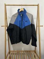 VTG 80s Nike Swoosh Color Block Full Zip Light Track Windbreaker Jacket M