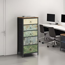 Metal Frame 5-Drawer Cabinet – Versatile Storage for Home or Office