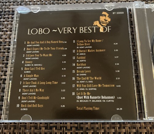 Lobo: Very Best Of (CD, 2000) VG - Picture 4 of 4