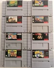 Super Nintendo SNES 8 Games Bundle Lot, Donkey Kong 3, Ren & Stimpy, Wolfchild