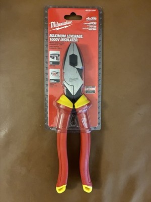 Milwaukee 1000V Insulated 9'' Maximum Leverage Lineman's Pliers (48-22-2209) 