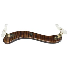 VLM Augustin Diamond Viola Shoulder Rest – Dark Maple w/ Gold & White Feet