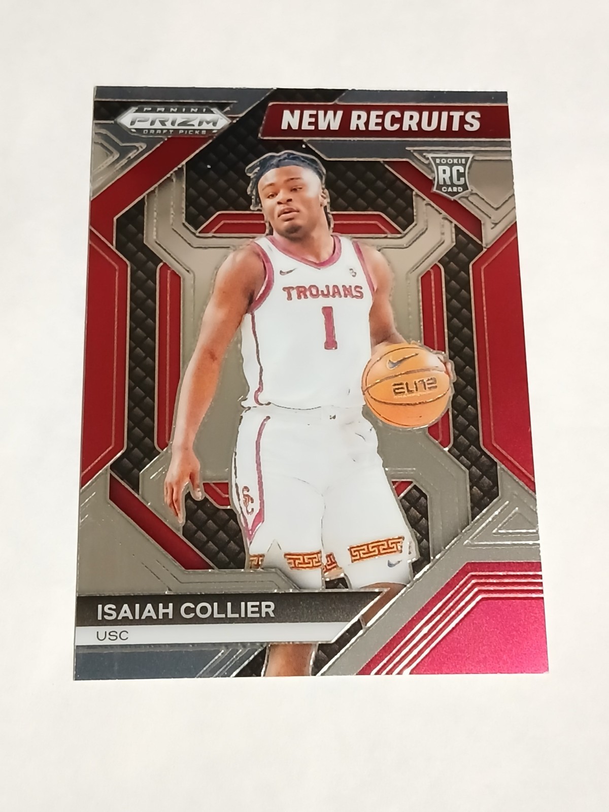 2024 Panini Prizm Draft Picks New Recruits #12 Isaiah Collier RC