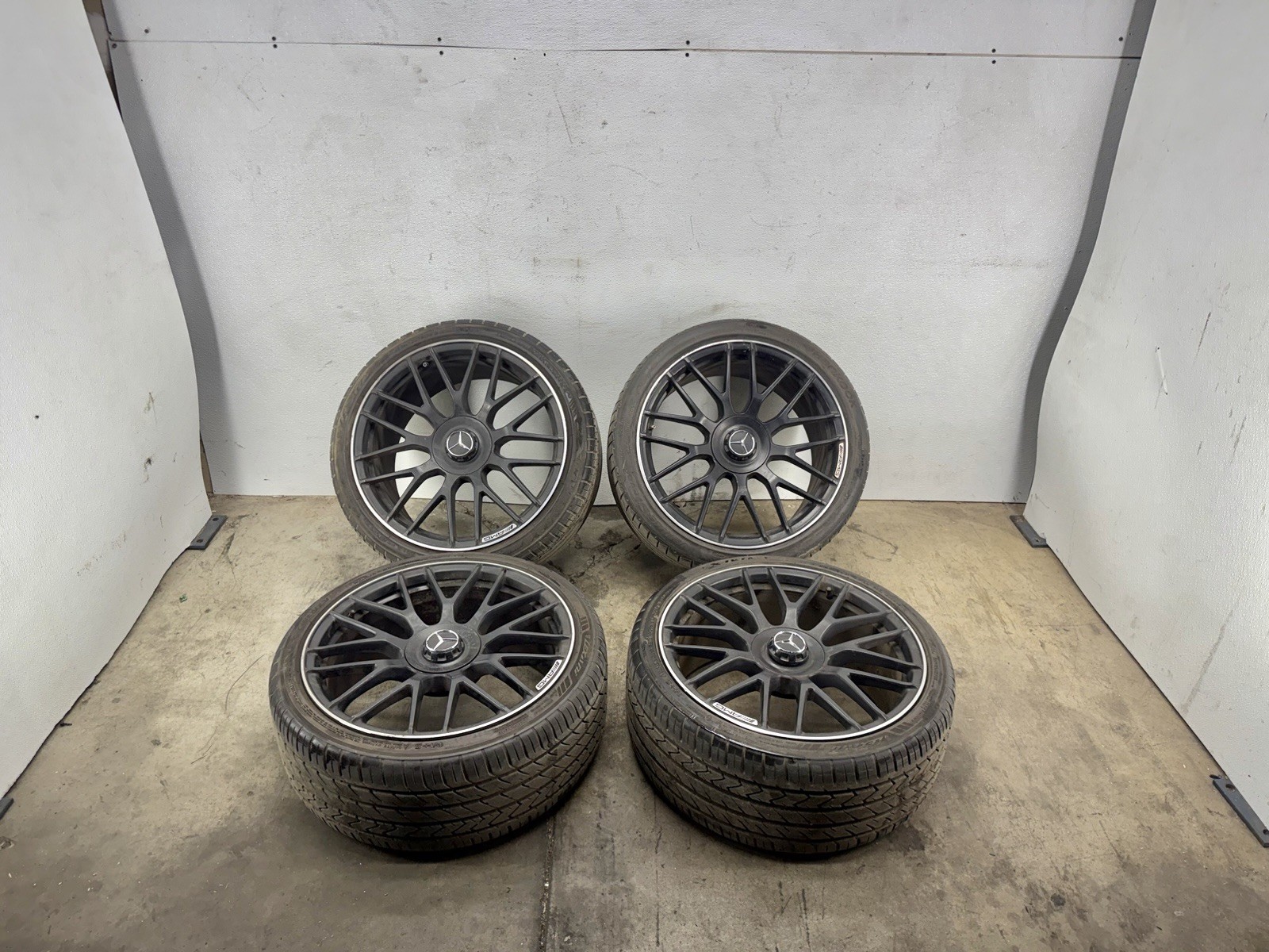 15-21 MERCEDES W205 C63S FRONT AND REAR FACTORY SPOKE WHEELS RIMS OEM