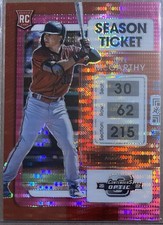 Jake McCarthy RC 2022 Panini Chronicles - Contenders Optic #15 Pink Pulsar Prizm