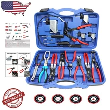 15pc Hose Clamp Tool Set - Radiator, Fuel Lines, Electrical Disconnect