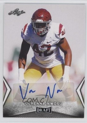 2018 Leaf Draft Uchenna Nwosu #BA-UN1 Rookie Auto RC gx8