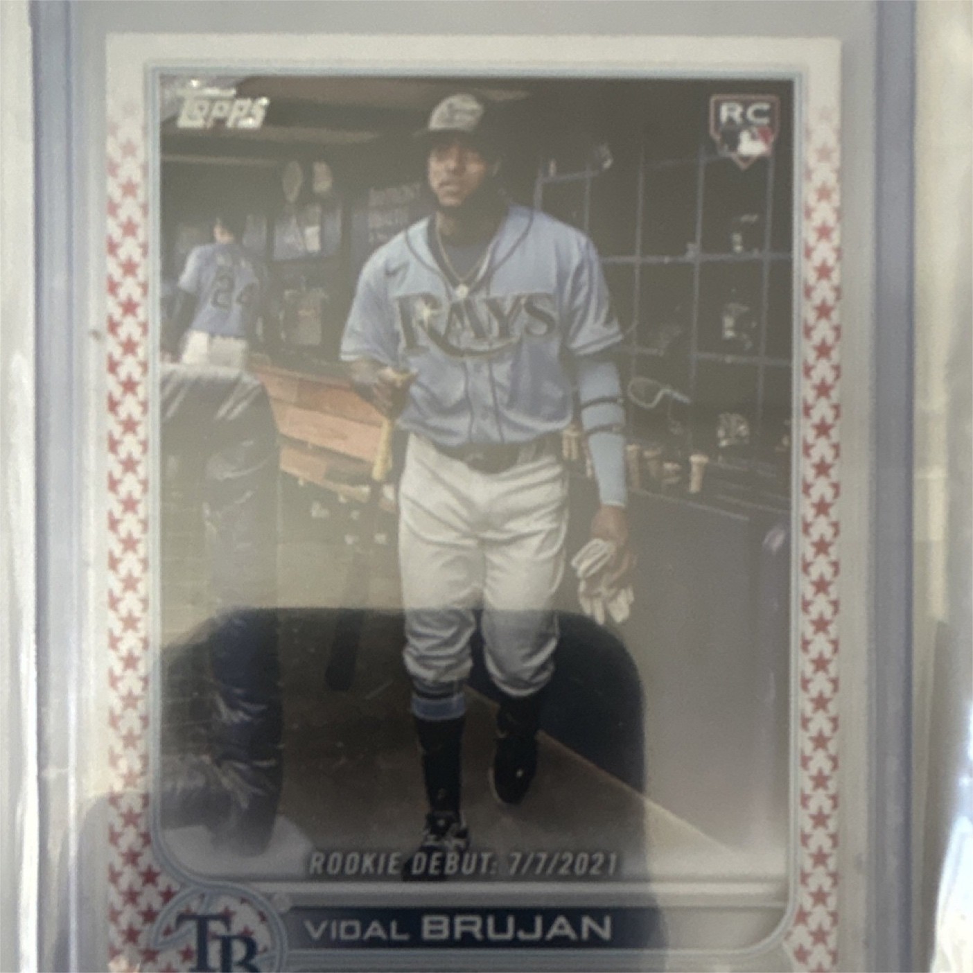 2022 Topps Update Vidal Brujan Rookie Independence Day #US8 /76 Tampa Bay Rays
