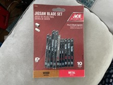 ACE Hardware 23184 10-częściowy zestaw brzeszczotów do wyrzynarki z trzpieniem U, drewno i metal