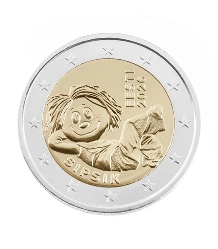 Pièce commémorative 2 euro Estonie 2026  " Sipsik  "