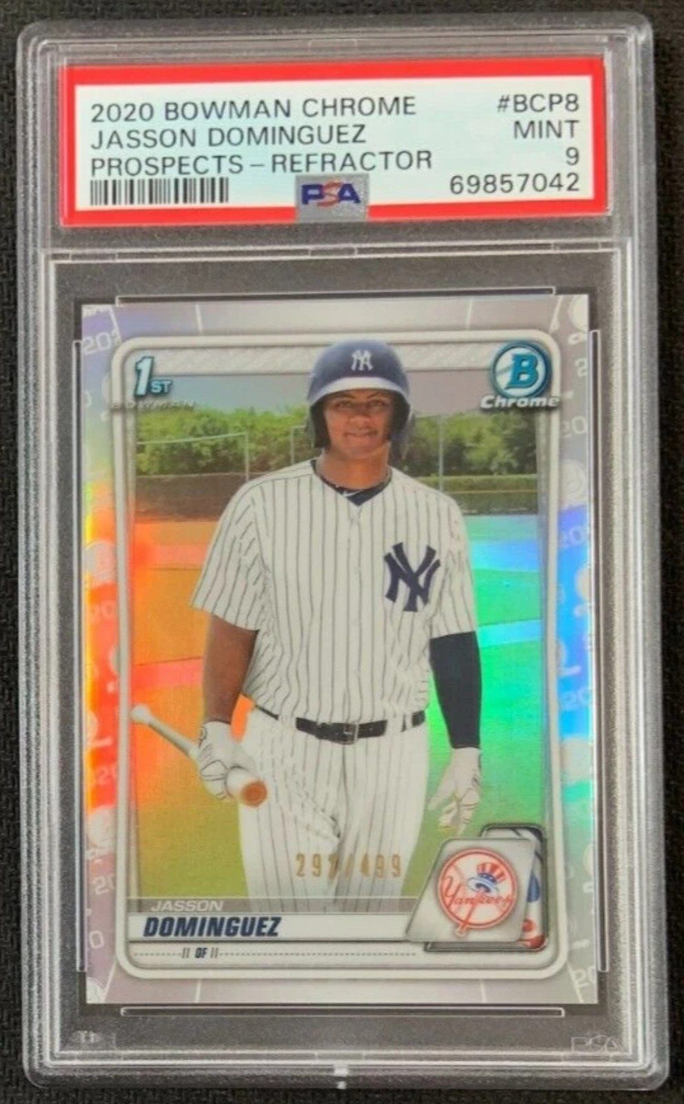 2020 Bowman - Chrome Prospects Refractor Jasson Dominguez /499 1st Pro Card 🔥