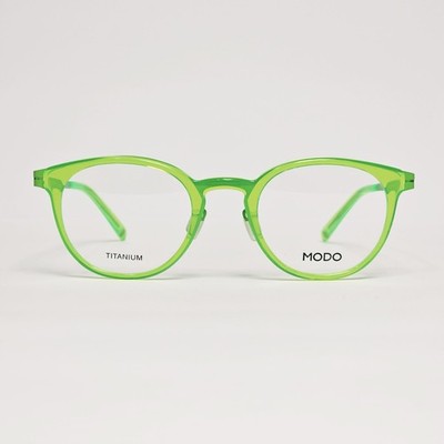 MODO 4509 Women's Ultra-Light Titanium Round Glasses in Neon Green | 48mm