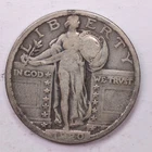 1920-D Standing Liberty Silver Quarter, Fine  Collectible Coins. Sale #QR1564.