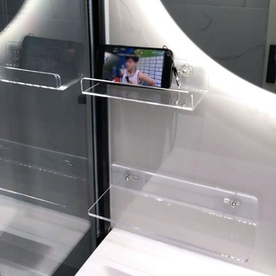 Maximieren Sie die Platznutzung mit elegantem Acryl-Wandregal für Bad Küche