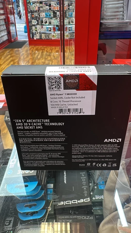 AMD Ryzen 7 9800X3D  8-Core 16 Thread Brand New Sealed ✅ Fast Shipping 🚚 - Image 3 of 4