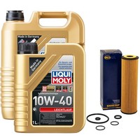 MotoröL Set 10W-40 Liqui Moly 6 Liter + ÖLfilter FüR Mercedes C-Klasse E-Klasse