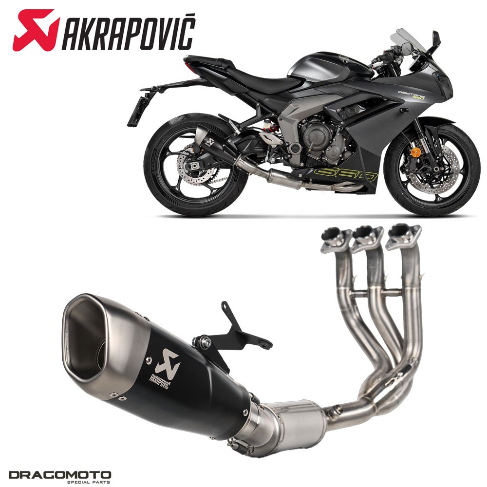 Full exhaust TRIUMPH TRIDENT 660 ABS 2021-2025 AKRAPOVIC RC S-T6R2 Full exhaust TRIUMPH TRIDENT 660 ABS 2021-2025 AKRAPOVIC RC S-T6R2