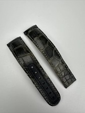 Omega Speedmaster Grey Side of the Moon 21mm Alligator Watch Strap