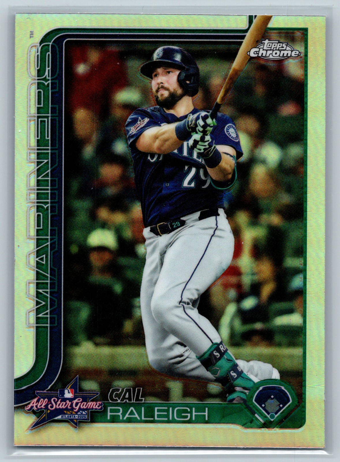Cal Raleigh #ASGC-1 Baseball Cards 2025 Topps Chrome Update All-Star Game trading card — raw and PSA graded price guide