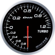 Defi Advance Bf Turbo Boost Gauge Meter 60mm White Df10001 New