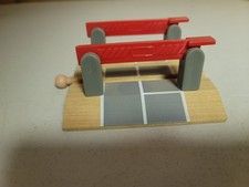 Wooden Railway Train Crossing Gate works with Thomas  Brio