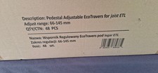 62 Höhenverstellbare Terrassen Stelzläger für Platten ETL 66-145 mm