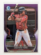 2023 Bowman Chrome Cristofer Torin Purple Refractor /250 #BDC-148 Diamondbacks